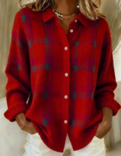 Blair | Crimson Hearth Button Knit