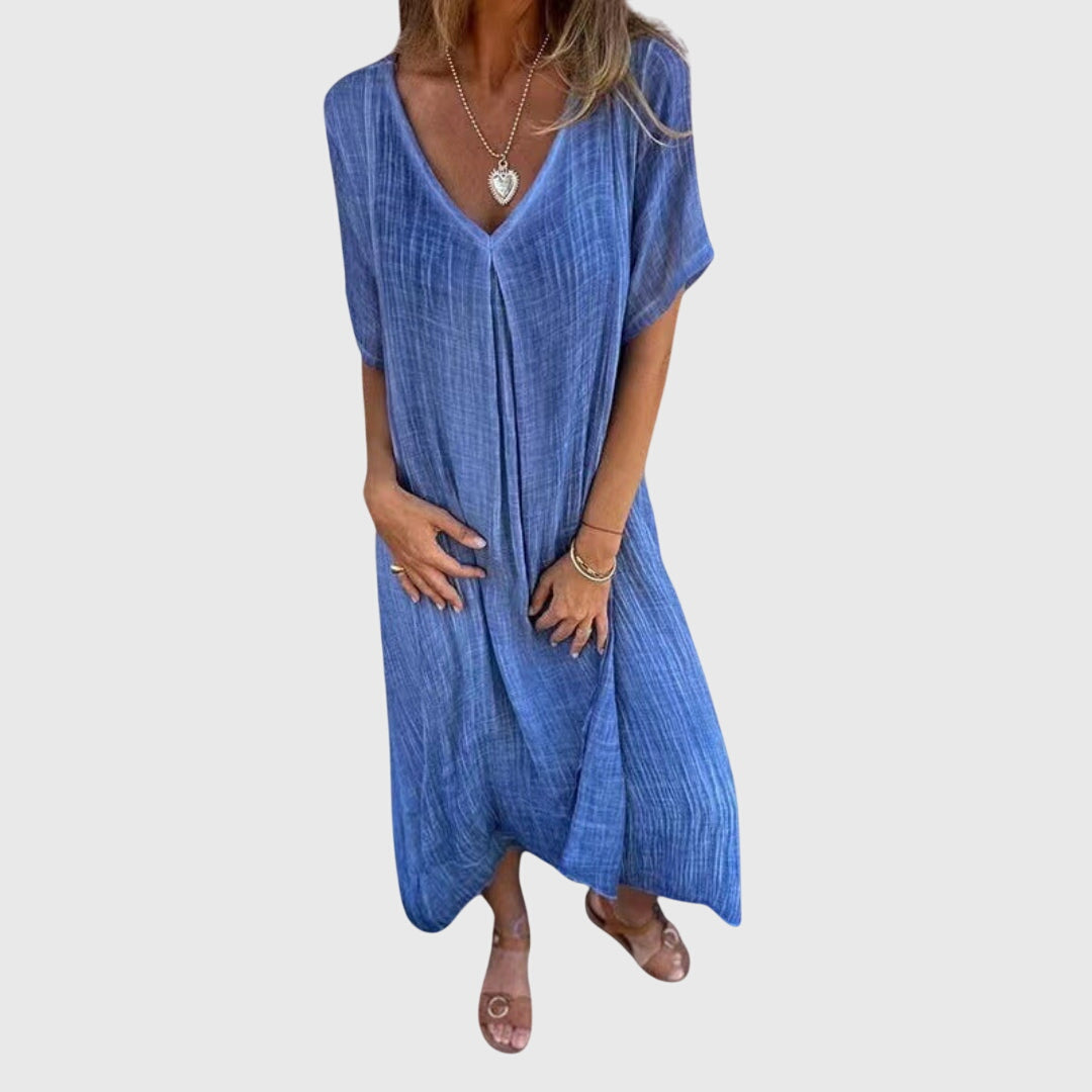 Fiona™ – Elegant Lightweight V-Neck Dress