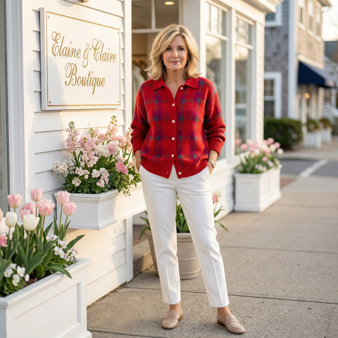 Blair | Crimson Hearth Button Knit